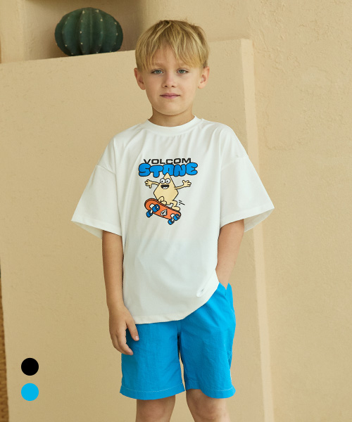 [볼컴키즈] 스케이팅 그래픽 워터 셋업 D5M028_코발트블루 140